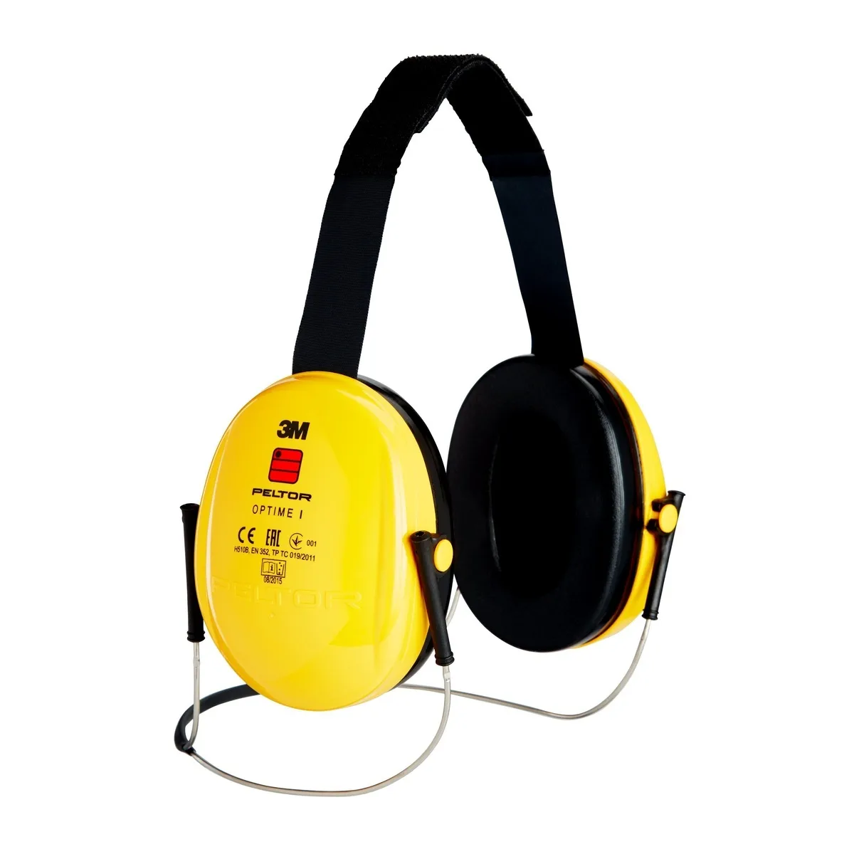 Cuffie antirumore SNR 28 dB c/archetto pieghevole nero/giallo PELTOR OPTIME I - immagine 4