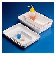 VASSOIO IN PS BIANCO 151x303x21mm Kartell Vassoio per usi alimentari e laboratorio in polistirene antiurto mm 151X303X21