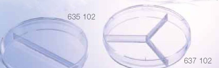 Piastre petri a settori GREINER 2 posti 94,0X15mm 20 ml per settore confezione 20 imballo 480 pezzi