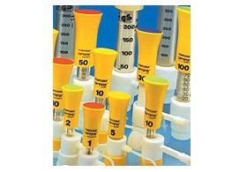 Dosatore manuale Fortuna® Optifix® modello BASIC giallo, capacità 0,4 ÷ 2 ml