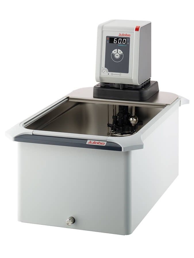 Termostato a circolazione interna ed esterna, vasca aperta in acciaio inox JULABO modello CORIO™ CD