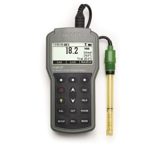 Misuratore portatile di EC/TDS/Resistività/Salinità per acqua ultrapura HANNA INSTRUME