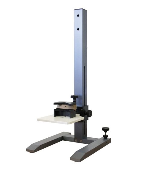 ST-F10/600 Supporto in alluminio anodizzato. Piano di lavoro ricoperto in PTFE,regolabile in altezza