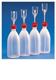 Bottiglia polietilene ml 1000 con dispensatore graduato in PMP a volume variabile ml 50
