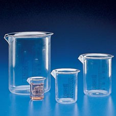 Bicchiere graduato blu classe B forma bassa TPX® ml 250