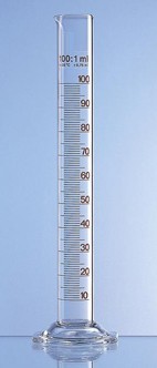 Cilindro graduato vetro borosilicato forma alta ml 25