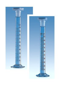 Cilindro con tappo plastica NS 29/32 ml 250 classe A certificato DE-M