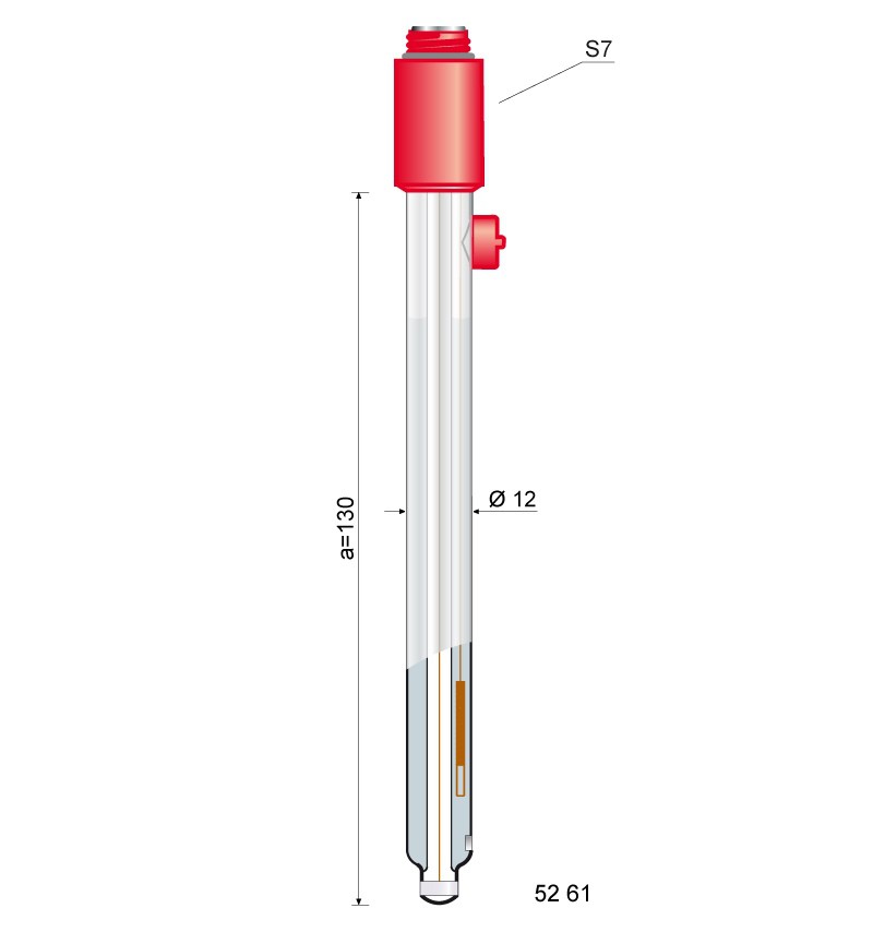Elettrodo in platino per ORP/RedOx Sension+ 5261, tappo a vite S7