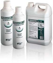 Disinfettante concentrato per ambienti, apparecchiature, banchi e contenitori flacone da 5 litri