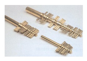 Foratappi a mano in ottone nichelato serie 18 pezzi Ø fori 6-23 mm