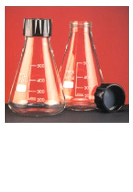 Beuta (matraccio conico di Erlenmeyer) vetro Pyrex® ml 250, tappo a vite SVL 30