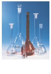 Matraccio tarato certificato DE-M classe A vetro DURAN® ml 10 con tappo cono 10/19