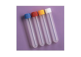 Provette cilindriche polipropilene con tappo a vite Øxh mm.16X100 ml 10 conf. 1000 pezzi