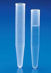 PROVETTA CONICA GRADUATA 10 ml ø16x107 mm PP
