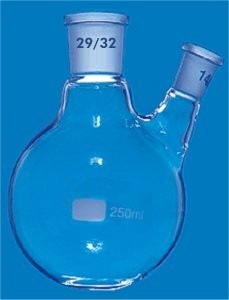 PALLONI VETRO PYREX/DURAN, ML 2000, CENTR. NS 29/32, LAT.ANG. NS 14/23