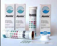 AQUADUR: strisce per una rapida misura indicativa della durezza della acqua. Confezioni da 100 strisc
