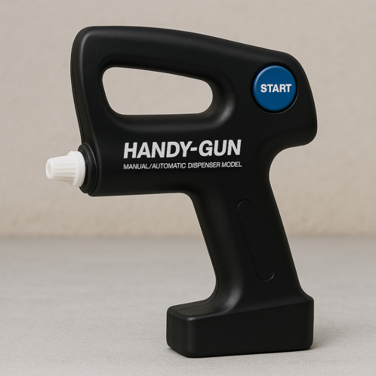 DISPENSATORE MANUALE/AUTOMATICO "HANDYGUN" C/PULSANTE START INTERSCIENCE