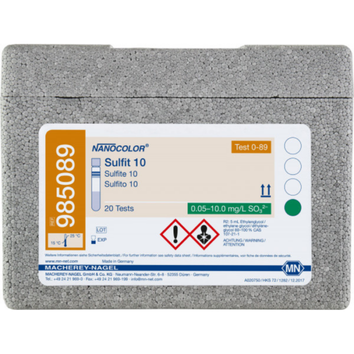 KIT SOLFITI 10, 20 ANALISI NANOCOLOR      (985089)