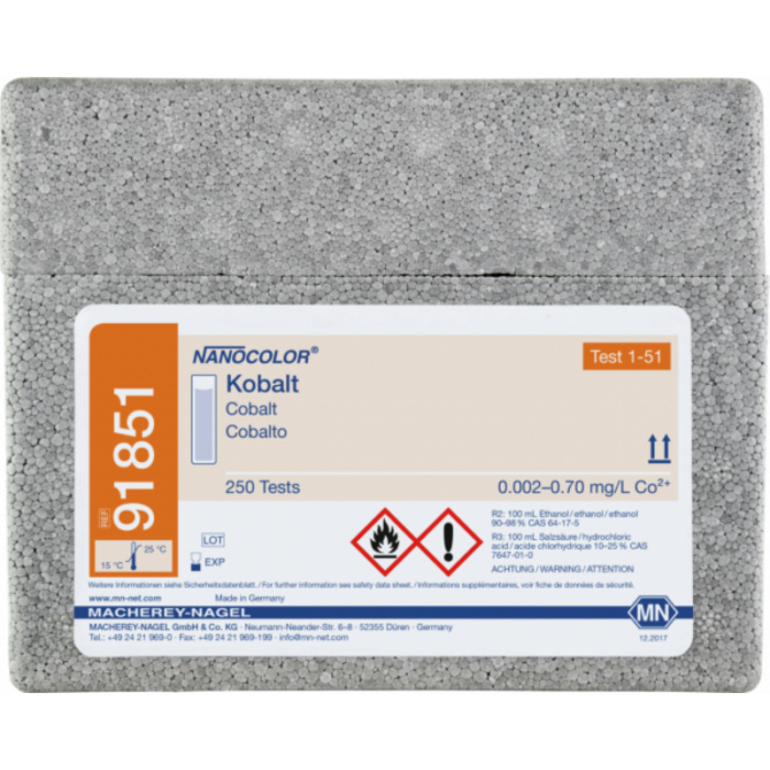KIT COBALTO 220 ANALISI (91851) SET DI    REAGENTI NANOCOLOR