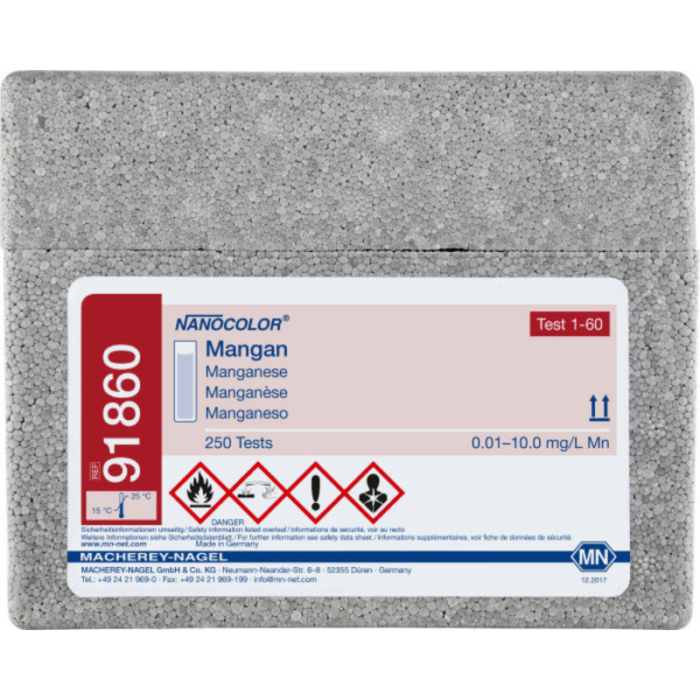 KIT MANGANESE 250 ANALISI (91860) SET DI  REAGENTI NANOCOLOR