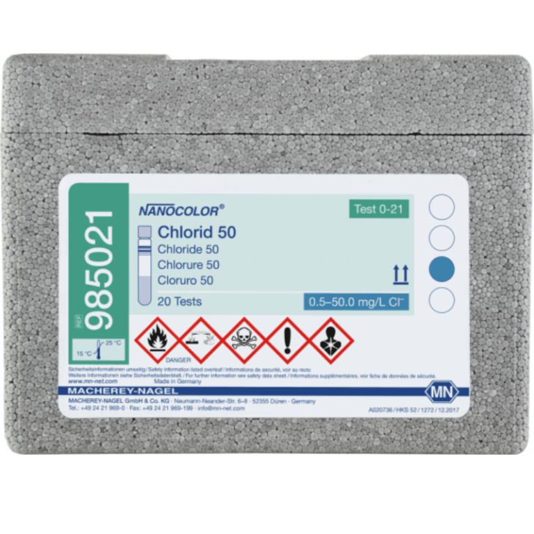 KIT CLORURO 50, 20 ANALISI NANOCOLOR (985021)