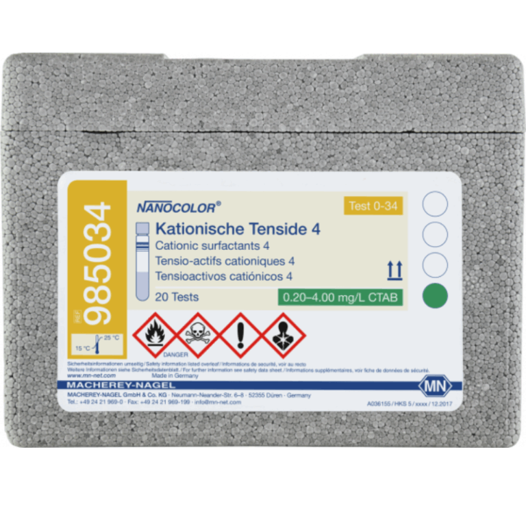 KIT TENSIOATTIVI CATIONICI 4, 20 ANALISI NANOCOLOR (985034)