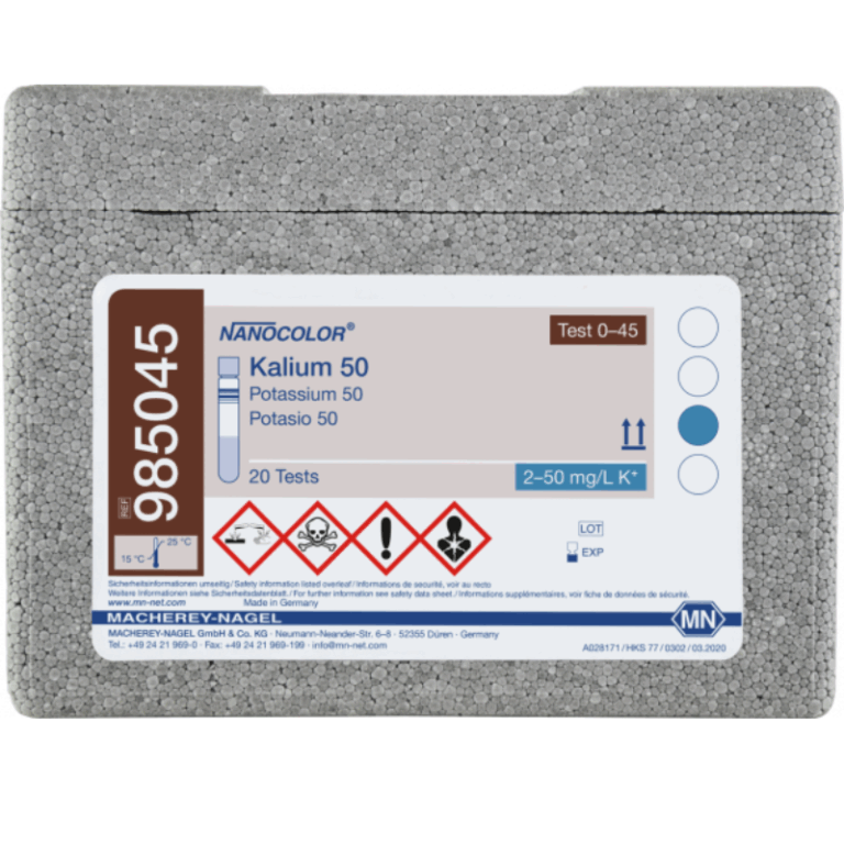 KIT POTASSIO 50, 20 ANALISI NANOCOLOR (985045)