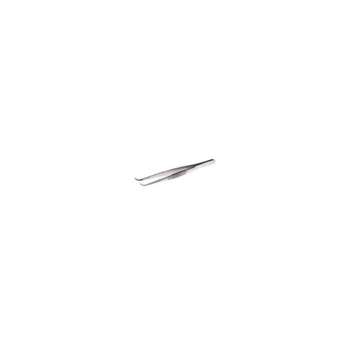 PINZA CURVA PUNTA FINE 120 MM AMAGNETICA  ACCIAIO MICROSCOPIA