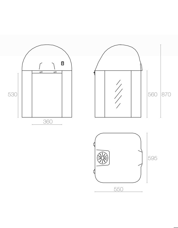 Cappa farmaceutica CAP-FARM 60 C c/filtro a carboni attivi (CAP.60 C) L.S.S. - immagine 2