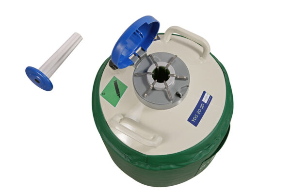 Contenitore Dewar YDS 20-50DL 20L 50mm c/6 cestelli a doppio livello CRYOFARM - immagine 2