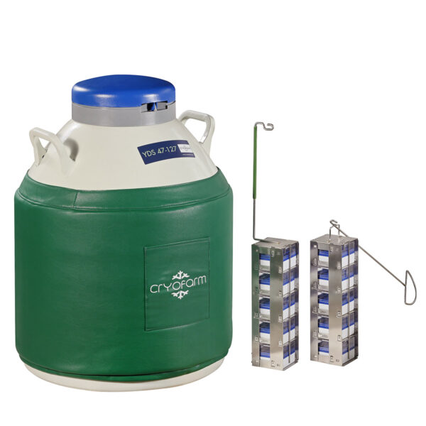 Contenitore Dewar YDS 47-127R 47L 127mm c/7 rack a 5 livelli CRYOFARM - immagine 3